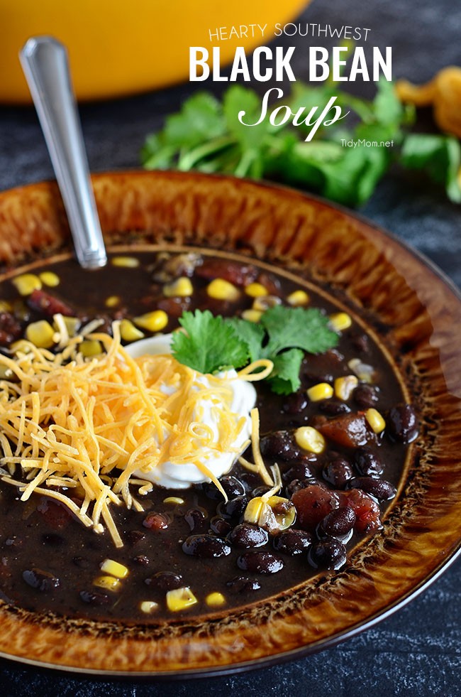 Hearty Black Bean Soup | lookingjoligood.wordpress.com