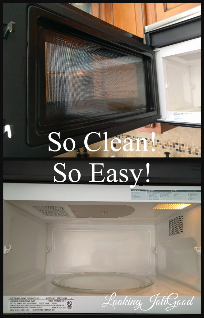 So Clean So Easy Apple cider vinegar water mixture heated for 10 minutes on high. | lookingjoligood.wordpress.com