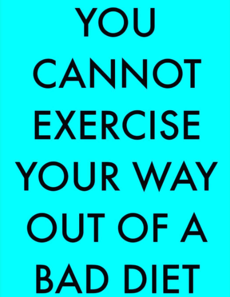out exercise a bad diet | lookingjoligood.wordpress.com