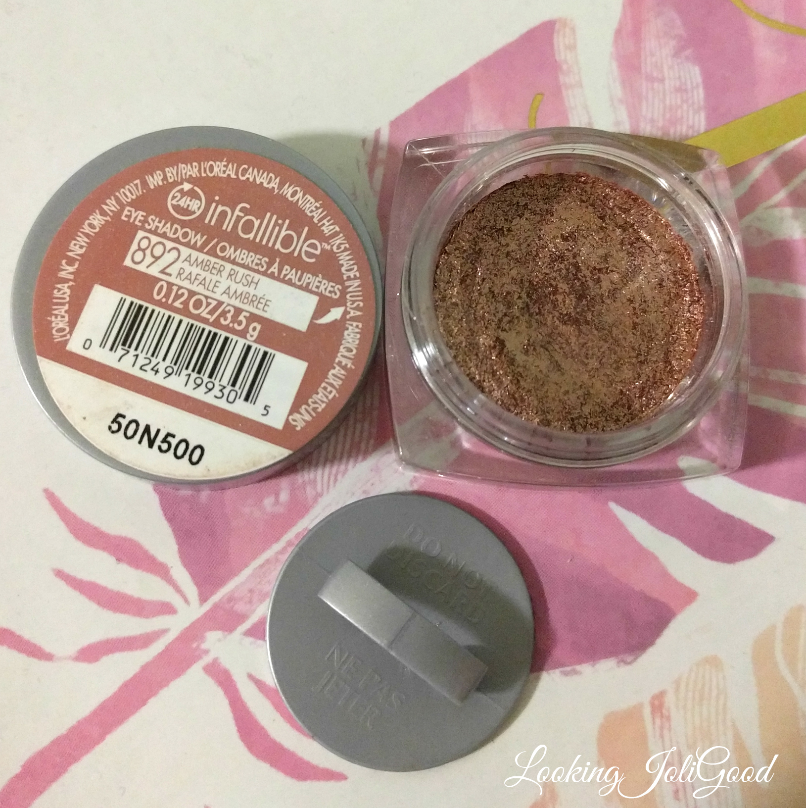 loreal-infallible-eyeshadow-amber-rush | lookingjoligood.wordpress.com
