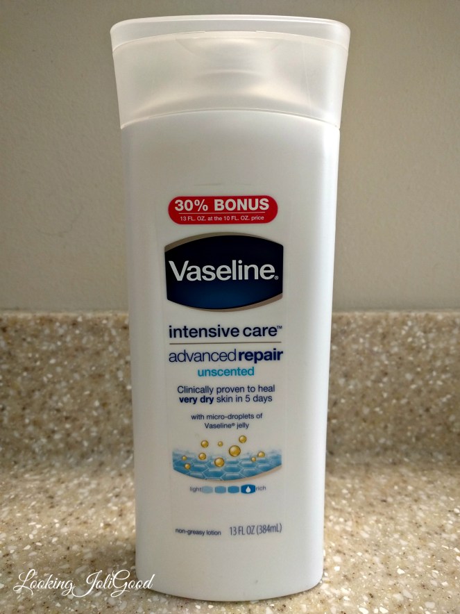 Vaseline Intensive Care Advanced Repair Unscented Lotion | lookingjoligood.wordpress.com