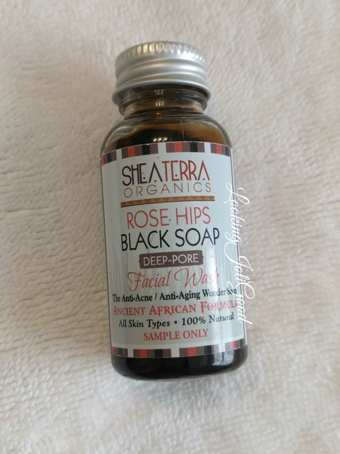 shea terra organics rose hips black soap | lookingjoligood.wordpress.com