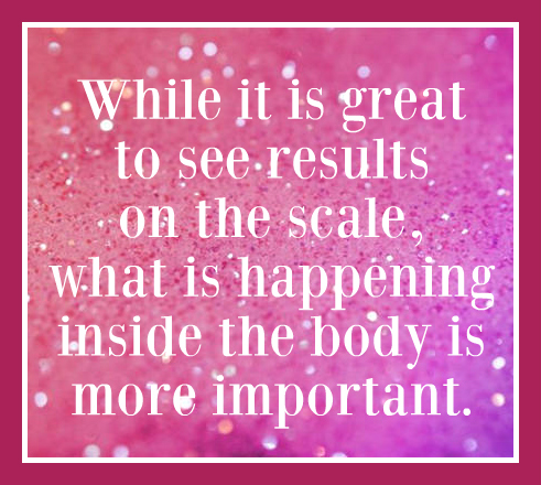 While it is great to see results on the scale, what is going on inside the body is more important. | lookingjoligood.blog