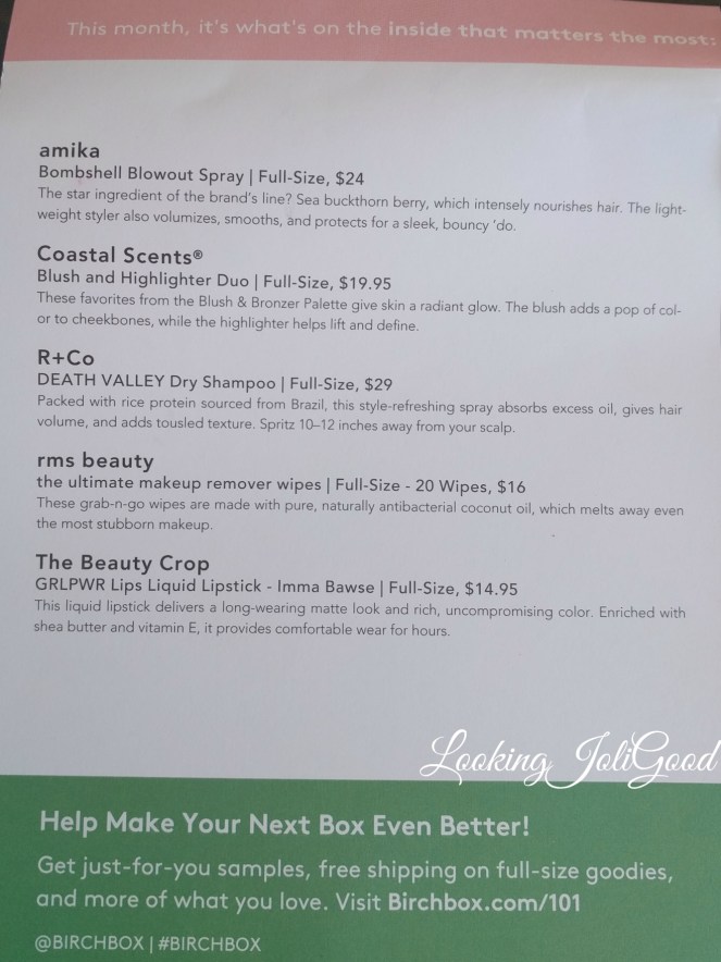 birchbox break down
