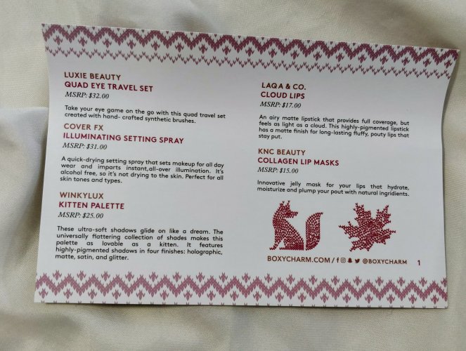 Boxy Charm November 2017 Sweater Weather | lookingjoligood.blog