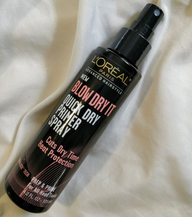 Loreal Blow Dry It Quick Dry Primer Spray | lookingjoligood.blog