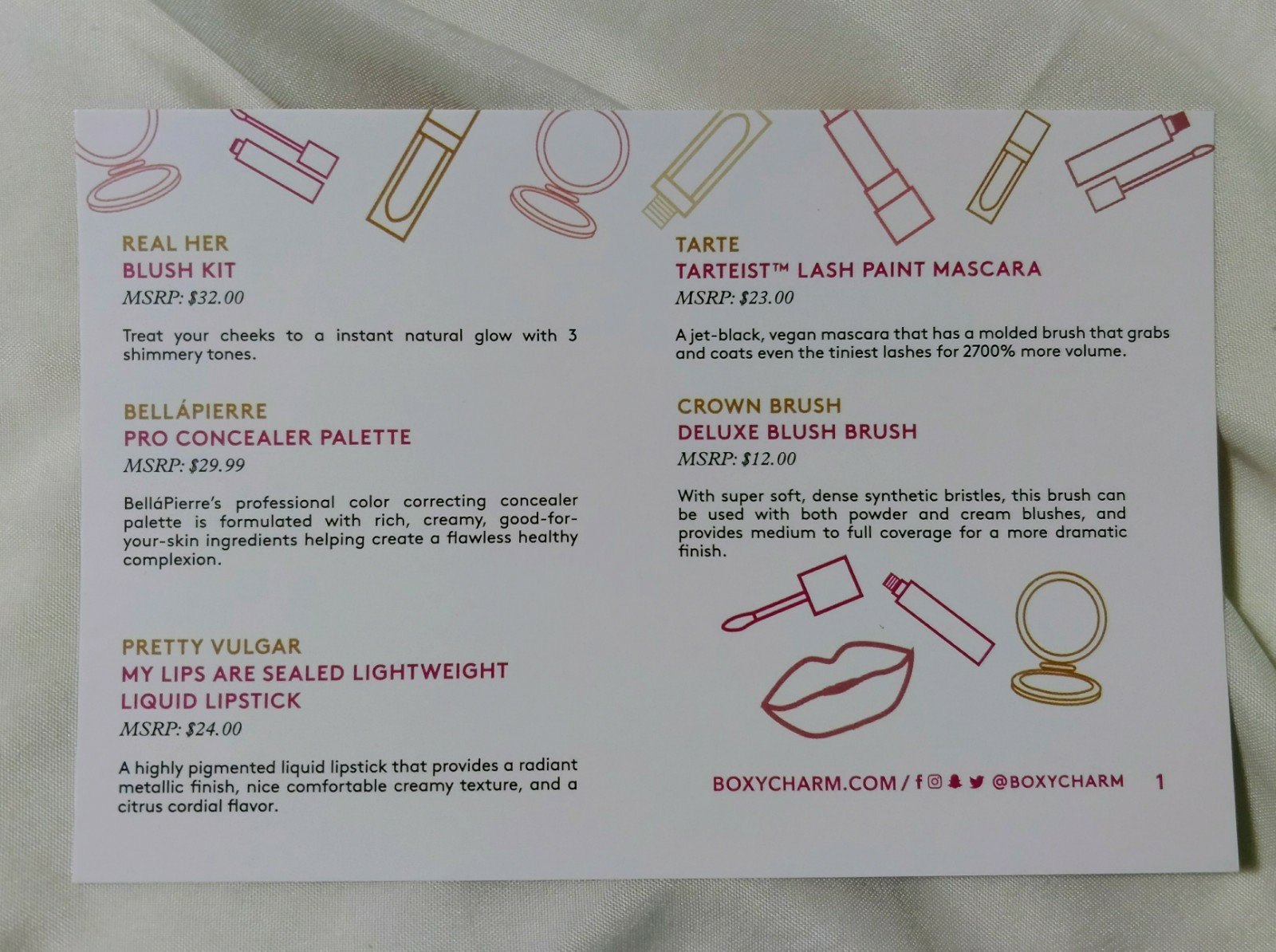 Boxycharm December 2017 | lookingjoligood.blog