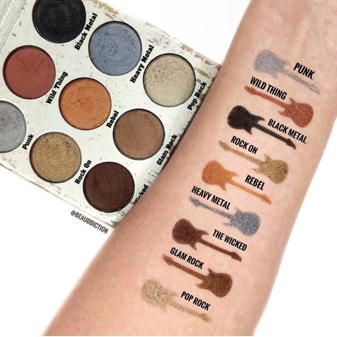 Crown Pro - Glam Metals Palette swatches | lookingjoligood.blog